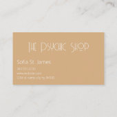 タロットカードリーダーサイキック読パーム 名刺 (裏面)