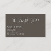 タロットカードリーダーサイキック読パーム 名刺 (裏面)
