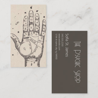 タロットカードリーダーサイキック読パーム 名刺