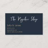 タロットカードリーダーサイキック読パーム 名刺 (裏面)