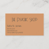 タロットカードリーダーサイキック読パーム 名刺 (裏面)