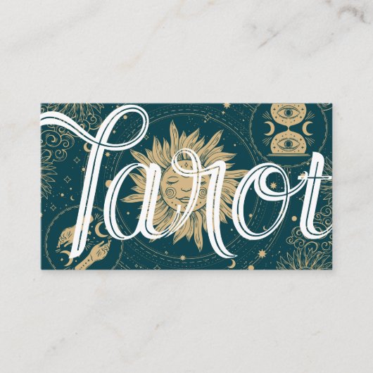 タロットカードリーダーサイキック読パーム 名刺 (正面)