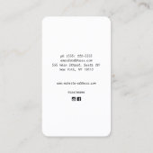 タロットカードリーダー名刺 名刺 (裏面)