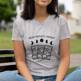 タロットカードリーダー神秘的な月相 Tシャツ