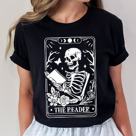 タロットカードリーダー骸骨 Tシャツ