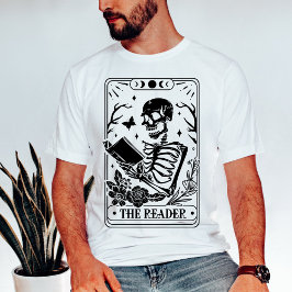 タロットカードリーダー骸骨 Tシャツ