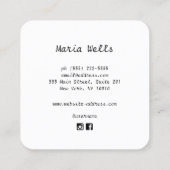 タロットカードリーダ用精神媒体 スクエア名刺 (裏面)