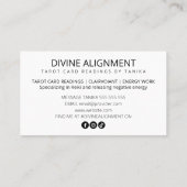 タロットカードリーダ 名刺 (裏面)