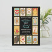 タロットカード婚約パーティ招待状 招待状 (スタンド正面)