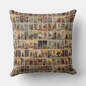 タロットカード枕 – ヴィンテージタロットパターン クッション (裏面)