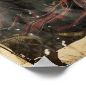 タロットカード死の芸術作品 – 文字は下のポスト ポスター (角)