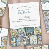 タロットカード男の赤ちゃんベビーシャワー招待状 招待状