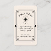 タロットカード精神媒体天測業務用カード 名刺 (裏面)