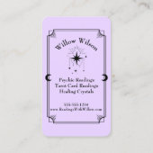 タロットカード精神媒体天測業務用カード 名刺 (裏面)