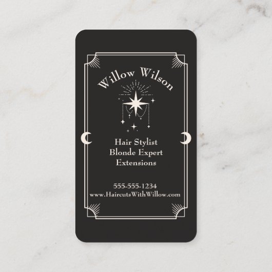 タロットカード美容師天測名刺 名刺 (裏面)