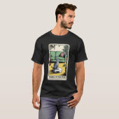 タロットカード運命の猫ロボット掃除機 クリーン Tシャツ (正面フル)