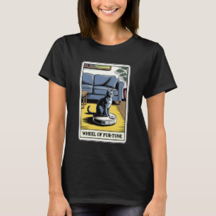 タロットカード運命の猫ロボット掃除機 クリーン Tシャツ