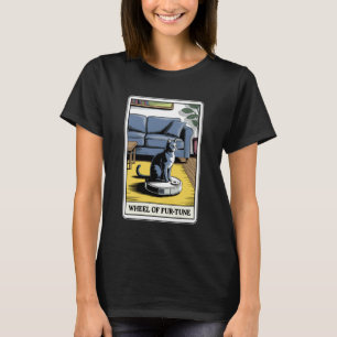 タロットカード運命の猫ロボット掃除機 クリーン Tシャツ
