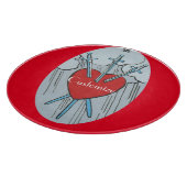 タロットカード3剣サンダー_コーブ  カッティングボード (角)