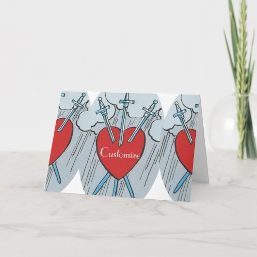 タロットカード3剣サンダー_コーブ カード (正面)