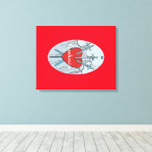 タロットカード3剣サンダー_コーブ キャンバスプリント (インサイチュ (ウッドフロア))