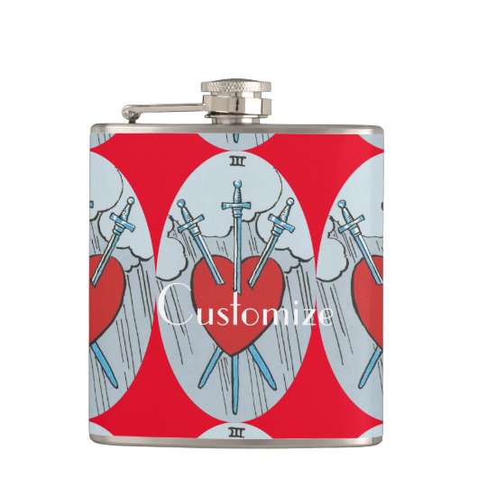 タロットカード3剣サンダー_コーブ フラスク (正面)