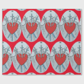 タロットカード3剣サンダー_コーブ ラッピングペーパー (フラット)