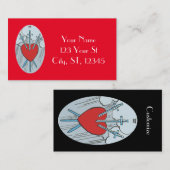 タロットカード3剣サンダー_コーブ 名刺 (正面/裏面)