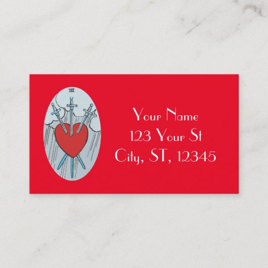 タロットカード3剣サンダー_コーブ 名刺 (正面)