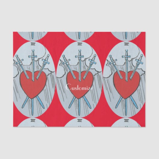 タロットカード3剣サンダー_コーブ  薄葉紙 (正面)