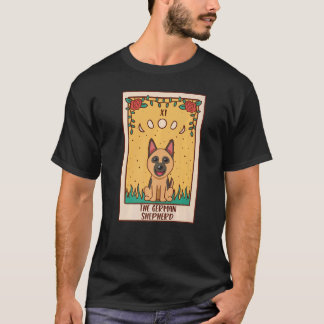 タロットカード オカルト マジック オカルト主義 ドッグ ジャーマンシェパード Tシャツ