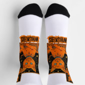 タロットカード&オレンジキャット | 宇宙ビベス ソックス (上部)