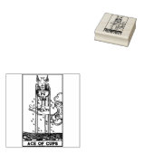 タロットカード：カップのエース：パーソナライズされた文字 ラバースタンプ (押印)