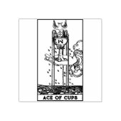 タロットカード：カップのエース：パーソナライズされた文字 ラバースタンプ (インプリント)