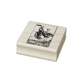 タロットカード:カップの騎士:パーソナライズされた文字 ラバースタンプ (スタンプ)