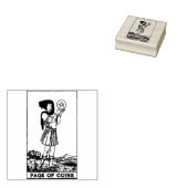 タロットカード：コイン/星形五角形のページパーソナライズされた ラバースタンプ (押印)