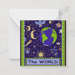 タロットカード – ザ・ワールド ノートカード