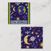 タロットカード – ザ・ワールド ノートカード (正面/裏面)