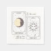 タロットカード | ブライズシャワー | ウェディング | ニュートラル スタンダードカクテルナプキン (正面)