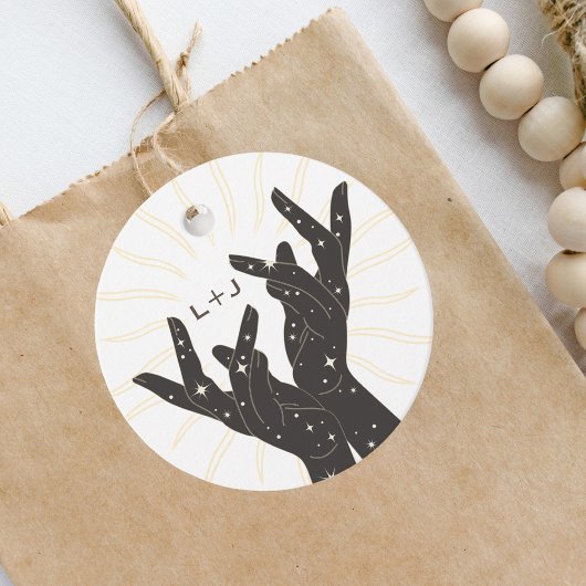 タロットカード | ブライズシャワー | ウェディング | ニュートラル フェイバータグ