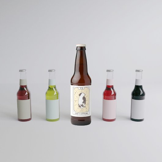 タロットカード | ブライズシャワー | 結婚式 | ニュートラル ビールラベル