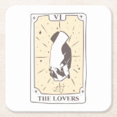 タロットカード |ブライダルシャワー | 結婚s |中性線 スクエアペーパーコースター (正面)