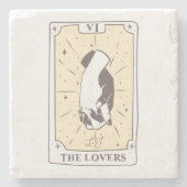 タロットカード |ブライダルシャワー | 結婚s |中性線 ストーンコースター (正面)