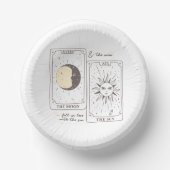 タロットカード |ブライダルシャワー | 結婚s |中性線 ペーパーボウル (正面)