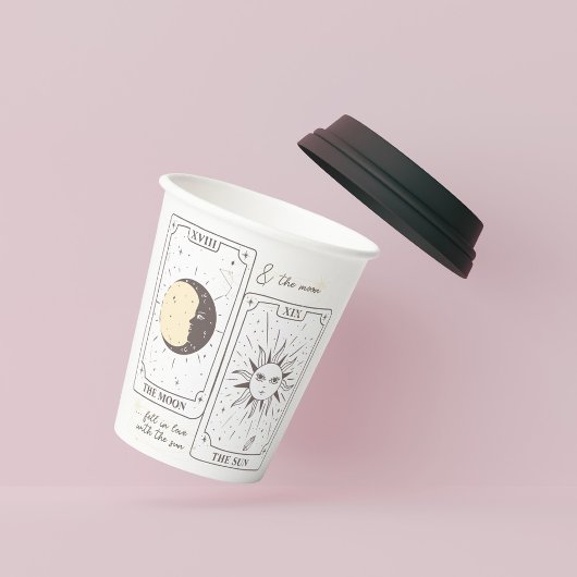 タロットカード |ブライダルシャワー | 結婚s |恋人 紙コップ