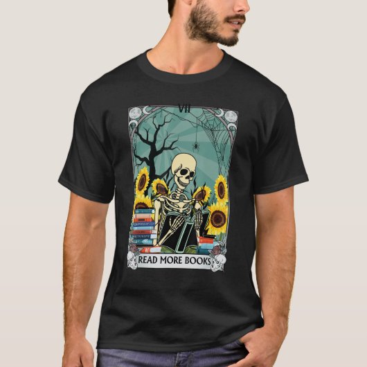 タロットカード・リーダー・ドクロ・魔女・ミステリアス Tシャツ (正面)