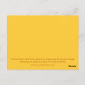 タロットカード - 太陽 ポストカード (裏面)