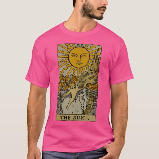 タロットカード:太陽 Tシャツ (正面)