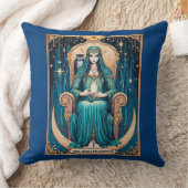 タロットカード、女司祭2 クッション (ブランケット)