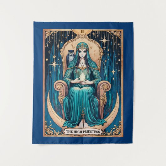 タロットカード、女司祭2 タペストリー (正面)
